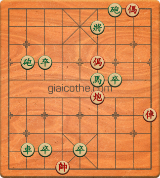 Bàn cờ tướng bài tập Cờ Tướng Khó Nhất màn 2 ván 710 - Độ khó Khó