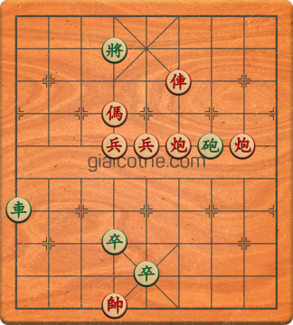 Bàn cờ tướng bài tập Cờ Tướng Khó Nhất màn 2 ván 712 - Độ khó Khó