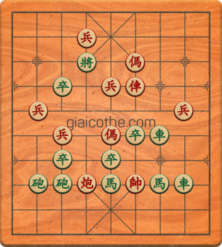 Bàn cờ tướng bài tập Cờ Tướng Khó Nhất màn 2 ván 717 - Độ khó Khó