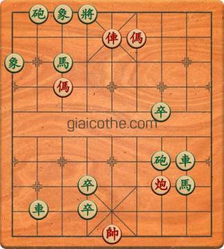 Bàn cờ tướng bài tập Cờ Tướng Khó Nhất màn 2 ván 719 - Độ khó Khó