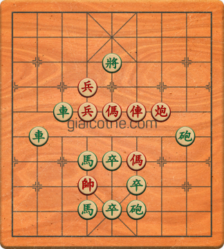 Bàn cờ tướng bài tập Cờ Tướng Khó Nhất màn 2 ván 722 - Độ khó Khó