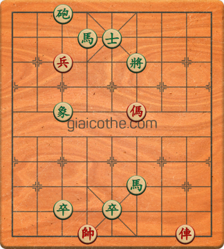 Bàn cờ tướng bài tập Cờ Tướng Khó Nhất màn 2 ván 723 - Độ khó Khó