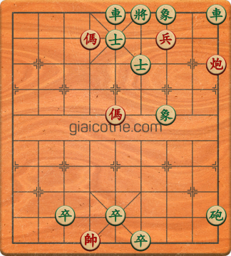 Bàn cờ tướng bài tập Cờ Tướng Khó Nhất màn 2 ván 733 - Độ khó Khó