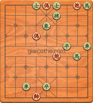 Bàn cờ tướng bài tập Cờ Tướng Khó Nhất màn 2 ván 735 - Độ khó Khó