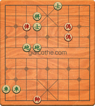 Bàn cờ tướng bài tập Cờ Tướng Khó Nhất màn 2 ván 736 - Độ khó Khó