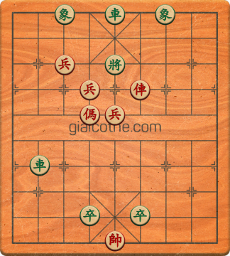 Bàn cờ tướng bài tập Cờ Tướng Khó Nhất màn 2 ván 741 - Độ khó Khó