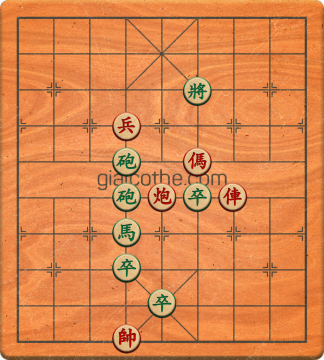 Bàn cờ tướng bài tập Cờ Tướng Khó Nhất màn 2 ván 744 - Độ khó Khó