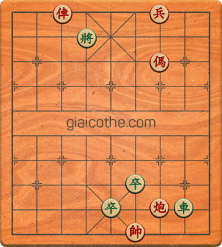 Bàn cờ tướng bài tập Cờ Tướng Khó Nhất màn 2 ván 75 - Độ khó Khó