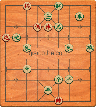 Bàn cờ tướng bài tập Cờ Tướng Khó Nhất màn 2 ván 767 - Độ khó Khó