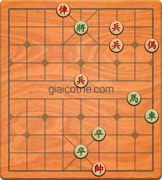 Bàn cờ tướng bài tập Cờ Tướng Khó Nhất màn 2 ván 77 - Độ khó Khó