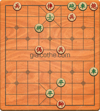 Bàn cờ tướng bài tập Cờ Tướng Khó Nhất màn 2 ván 770 - Độ khó Khó