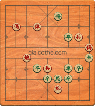 Bàn cờ tướng bài tập Cờ Tướng Khó Nhất màn 2 ván 775 - Độ khó Trung Bình