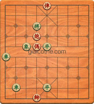 Bàn cờ tướng bài tập Cờ Tướng Khó Nhất màn 2 ván 777 - Độ khó Khó