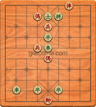 Bàn cờ tướng bài tập Cờ Tướng Khó Nhất màn 2 ván 801 - Độ khó Khó