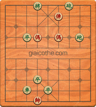 Bàn cờ tướng bài tập Cờ Tướng Khó Nhất màn 2 ván 802 - Độ khó Khó