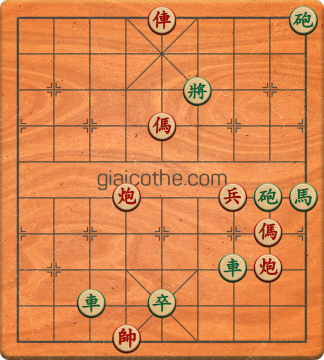 Bàn cờ tướng bài tập Cờ Tướng Khó Nhất màn 2 ván 81 - Độ khó Khó