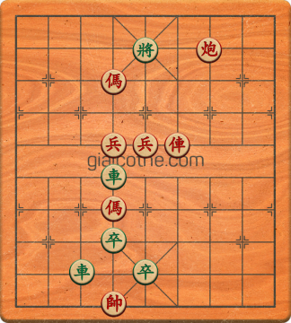 Bàn cờ tướng bài tập Cờ Tướng Khó Nhất màn 2 ván 812 - Độ khó Khó