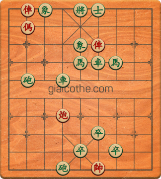 Bàn cờ tướng bài tập Cờ Tướng Khó Nhất màn 2 ván 815 - Độ khó Khó