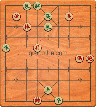 Bàn cờ tướng bài tập Cờ Tướng Khó Nhất màn 2 ván 820 - Độ khó Khó