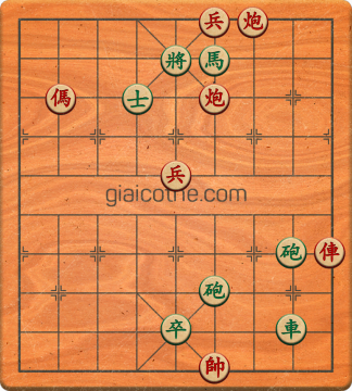 Bàn cờ tướng bài tập Cờ Tướng Khó Nhất màn 2 ván 825 - Độ khó Khó