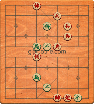 Bàn cờ tướng bài tập Cờ Tướng Khó Nhất màn 2 ván 847 - Độ khó Khó