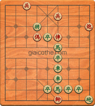 Bàn cờ tướng bài tập Cờ Tướng Khó Nhất màn 2 ván 852 - Độ khó Khó