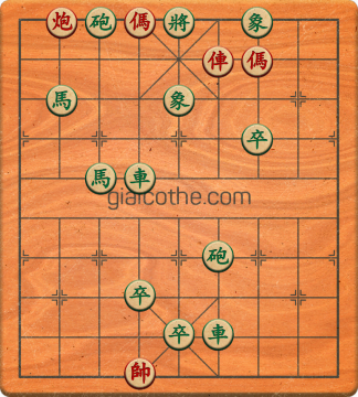 Bàn cờ tướng bài tập Cờ Tướng Khó Nhất màn 2 ván 853 - Độ khó Khó