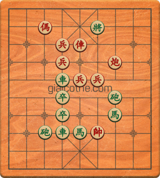 Bàn cờ tướng bài tập Cờ Tướng Khó Nhất màn 2 ván 855 - Độ khó Khó