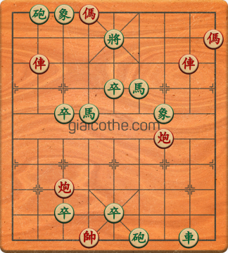 Bàn cờ tướng bài tập Cờ Tướng Khó Nhất màn 2 ván 857 - Độ khó Khó