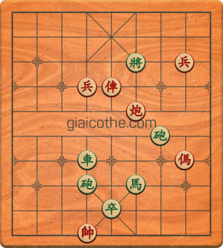 Bàn cờ tướng bài tập Cờ Tướng Khó Nhất màn 2 ván 86 - Độ khó Khó