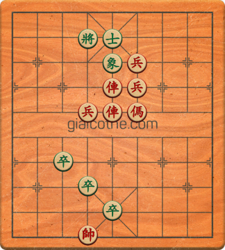 Bàn cờ tướng bài tập Cờ Tướng Khó Nhất màn 2 ván 861 - Độ khó Trung Bình