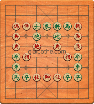 Bàn cờ tướng bài tập Cờ Tướng Khó Nhất màn 2 ván 880 - Độ khó Khó