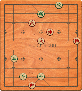 Bàn cờ tướng bài tập Cờ Tướng Khó Nhất màn 2 ván 882 - Độ khó Khó