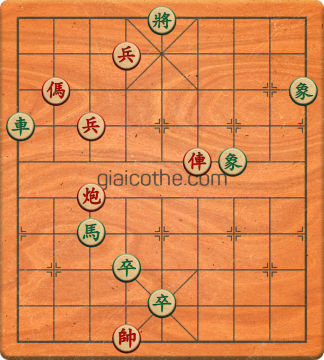 Bàn cờ tướng bài tập Cờ Tướng Khó Nhất màn 2 ván 9 - Độ khó Khó