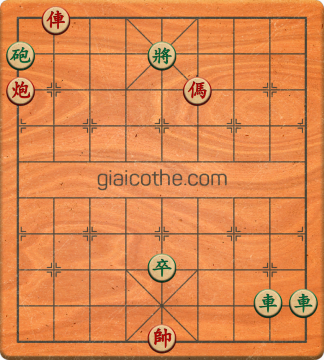 Bàn cờ tướng bài tập Cờ Tướng Khó Nhất màn 2 ván 90 - Độ khó Khó