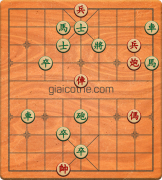 Bàn cờ tướng bài tập Cờ Tướng Khó Nhất màn 2 ván 912 - Độ khó Khó