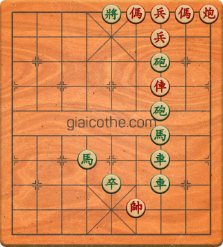 Bàn cờ tướng bài tập Cờ Tướng Khó Nhất màn 2 ván 94 - Độ khó Khó