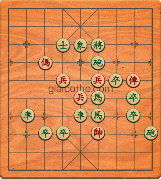 Bàn cờ tướng bài tập Cờ Tướng Khó Nhất màn 2 ván 95 - Độ khó Khó