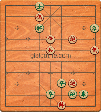 Bàn cờ tướng bài tập Cờ Tướng Khó Nhất màn 3 ván 101 - Độ khó Khó