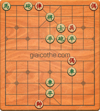 Bàn cờ tướng bài tập Cờ Tướng Khó Nhất màn 3 ván 102 - Độ khó Khó