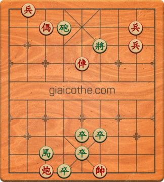 Bàn cờ tướng bài tập Cờ Tướng Khó Nhất màn 3 ván 104 - Độ khó Khó