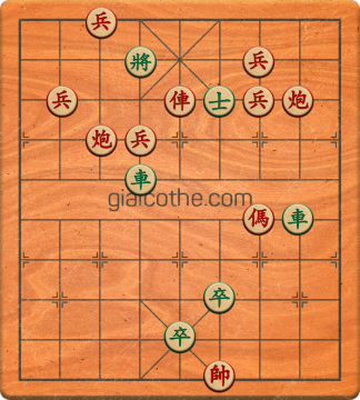 Bàn cờ tướng bài tập Cờ Tướng Khó Nhất màn 3 ván 123 - Độ khó Khó