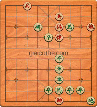 Bàn cờ tướng bài tập Cờ Tướng Khó Nhất màn 3 ván 125 - Độ khó Khó