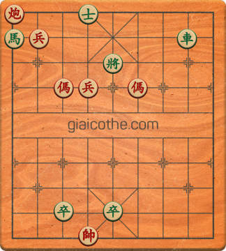 Bàn cờ tướng bài tập Cờ Tướng Khó Nhất màn 3 ván 128 - Độ khó Khó