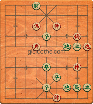 Bàn cờ tướng bài tập Cờ Tướng Khó Nhất màn 3 ván 135 - Độ khó Khó