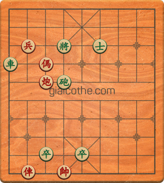 Bàn cờ tướng bài tập Cờ Tướng Khó Nhất màn 3 ván 145 - Độ khó Khó