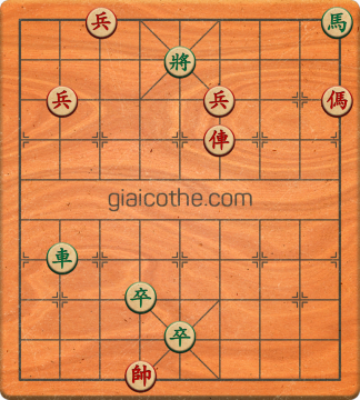 Bàn cờ tướng bài tập Cờ Tướng Khó Nhất màn 3 ván 155 - Độ khó Khó