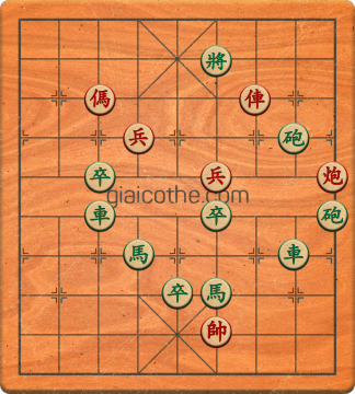 Bàn cờ tướng bài tập Cờ Tướng Khó Nhất màn 3 ván 161 - Độ khó Khó