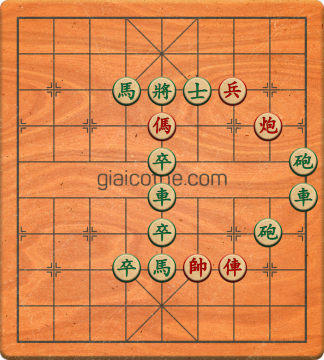 Bàn cờ tướng bài tập Cờ Tướng Khó Nhất màn 3 ván 165 - Độ khó Khó