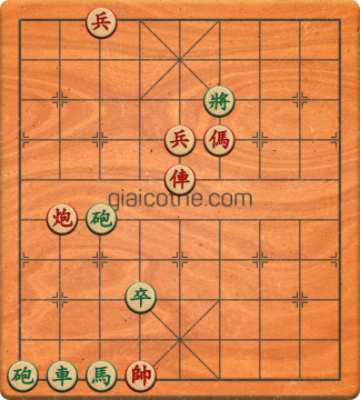 Bàn cờ tướng bài tập Cờ Tướng Khó Nhất màn 3 ván 166 - Độ khó Khó